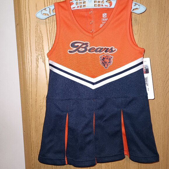 NEW NFL Chicago Bears Girls Cheerleader Dress Size 3T - Picture 1 of 6